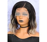 HBYLEE Human Lace Wigs 13 x 4 x 1 pizzo frontale per capelli umani da donna, colore: 180 densità, 13 x 5 x 1/taglia: 8 pollici