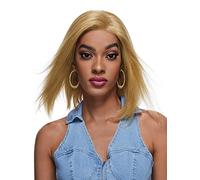HBYLEE Human Lace Wigs 4 * 4 Lace Front Straight Human Hair Wig for Black Women ,Colore: 200Density 4 * 4/Dimensioni:14 inch