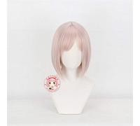 HBYLEE -ig for cosplay gioco destino Grand Order Mash Kyrielight Matthew Kyrielight Cospaly Parrucche Rosa breve resistenza al calore sintetico parrucca A-116