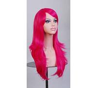 HBYLEE -ig for cosplay lungo 70 cm, ondulato, parrucca anime resistente al calore, capelli sintetici, nero, blu, marrone, biondo, ondulato, taglia unica 4