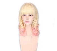 HBYLEE -ig for cosplay spalla lunghezza grigio viola blu Ombre Bob parrucca anime Cosplay Harajuku Lolita parrucche sintetiche per le donne PL-585