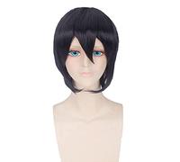 HBYLEE -ime Role Play For Free Iwatobi Swim Club Haruka Nanase Cosplay Wig Short Black Wigs [Colore]