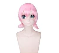 HBYLEE -ime Role Play For Touhou Project Saigyouji Yuyuko Cosplay Wig Halloween Short Pink Wigs [Colore: Rosa]