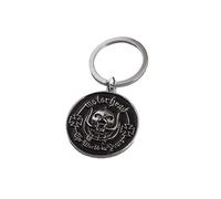 HBYLEE Keychain Europeo e Americano Trend-Rockband Portachiavi con teschio [Colore: secondo il piano]