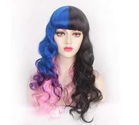 HBYLEE - Moda economici Harajuku Lolita Cosplay parrucca ondulata lunga My Little Pony Anime Halloween Costume di Halloween Parrucche Ombre per capelli per le donne PL-758[Colore: PL-758]