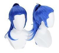 HBYLEE One Piece Impel Down Arc Buggy Cosplay Wig Blue Styled Synthetic Hair + Wig Cap [Colore: secondo il piano]
