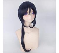 HBYLEE - Parrucca per cosplay anime Wig per Halloween, moda, festa di Natale, travestimento, parrucca, animazione, K, notte, spada, Dio, cane, lungo/blu inchiostro, filo ad alta temperatura 193