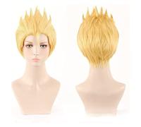 HBYLEE - Parrucca per cosplay Tokyo Revengers Hanagaki Takemichi, parrucca da uomo dorata con cappuccio in omaggio per feste quotidiane, Halloween