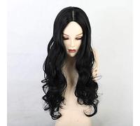 HBYLEE - Parrucche ondulate lunghe per donne Cosplay parrucche nere parte centrale capelli sintetici naturali ad alta temperatura parrucche in fibra resistente al calore [Colore]