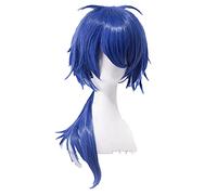 HBYLEE - Per cosplay anime Coser Pruik Division Rap Battle Hypnosis MIC Cube Arisugawa Cosplay Wig 60 cm Blue Wavy Heat Resistant Synthetic Hair Wigs + Wig Cap