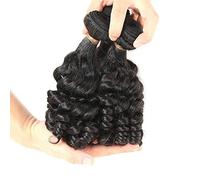 HBYLEE - Raw brasiliano Fummi Bouncy Curly capelli umani Remy parrucca reale 8 pollici[Colore]