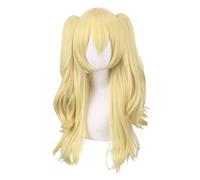 HBYLEE -Role Play Wig For Game Genshin Impact Light Golden Wig Cosplay Wigs Playing Light Golden Hair Halloween [Colore: oro]