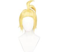 HBYLEE Wig Anime Cosplay Anime Fire Force Cosplay Arthur Boyle Parrucca corta bionda Costume Halloween Party Parrucca + Cuffia per parrucca [Colore: One Color]