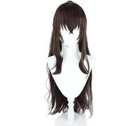 Hbylee Wig Anime Cosplay Dazai Osamu Cosplay Wig Anime Bungo Dogs Stray Dogs Dazai Osamu femmina 100 cm Lungo calore Sintetico Wigs + Cap [Colore: secondo Plan]
