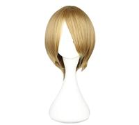 HBYLEE Wig Anime Cosplay Parrucca Anime Gintama Cosplay Okita Sougo Parrucca Marrone Chiaro Parrucca Costume Halloween Parrucca per Halloween Party Costume Anime, Show Cosplay Eventi Concerti