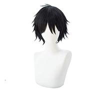 HBYLEE - Wig anime Cosplay parrucca corta nera Zack Isaac Foster Cosplay per Angels of Death Fan [Colore: nero]
