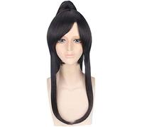 HBYLEE Wig Anime Cosplay Yu Kanda Black Long Coda di Cavallo Parrucca Cosplay Costume Cosplay Capelli Sintetici Resistente al Calore Uomo Donna Halloween Party Parrucche + Cappellino [Colore: secondo
