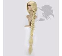 HBYLEE Wig for Tangled Princess 120 cm 47" Straight Blonde Super Long Cosplay Wig Rapunzel Sintic Hair Anime Wig + Wig Cap come da immagine. Colore: come da immagine