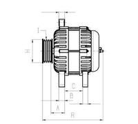 HC-Cargo 130676 Regolatore alternatore 14V per VW TRANSPORTER III Bus POLO (86)