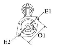 HC-Cargo Avviamento Starter 2 kW Per Toyota Corolla Berlina 1.4 D-4D Auris