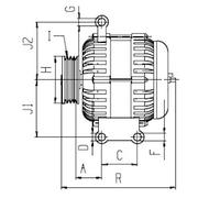 HC-Cargo F 032 116 243 Alternatore per FORD