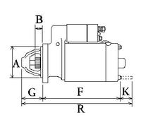 HC-Cargo F 032 116 615 Motorino d'avviamento per OPEL,VAUXHALL