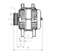 HC-Cargo F 032 116 636 Alternatore per FORD