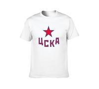 HC CSKA Moscow KHL Russian Professional Hockey New Russia T-Shirt White M