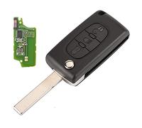 HCA/Hu83 2 pulsanti 3 pulsanti chiave per auto a distanza per Peugeot 307 3008 308 408 per Citroen C2 C3 C4 C5 C6 C8 433MHz PCF7941 ID46 CE0536 Flip Key Fob con batteria (3B)