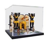 HCAEIOFJ Espositore in acrilico trasparente per Lego 77013 applicabile per Indiana Jones Raiders of the Lost Ark Escape from the Lost Tomb, scatola regalo (solo vetrina) (fondo nero)