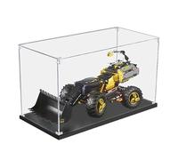 HCAEIOFJ Espositore in acrilico trasparente per Lego Technic 42081 applicabile per pala gommata Volvo Concept ZEUX, scatola regalo (solo vetrina) (fondo nero 2 mm)