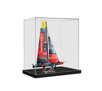HCAEIOFJ Espositore in acrilico trasparente per Lego Technic 42174 applicabile per Emirates Team New Zealand AC75 Yacht, scatola regalo (solo vetrina) (fondo nero)