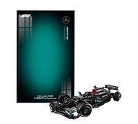 HCAEIOFJ Pannello da parete in acrilico trasparente per Lego Technic 42171 applicabile per Mercedes-AMG F1 W14 E Performance, supporto decorativo da parete per auto Lego (solo lavagna) (design B)
