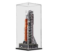 HCAEIOFJ Vetrina acrilica trasparente per icone 10341, applicabile al sistema di lancio spaziale Artemis della NASA, fondo nero