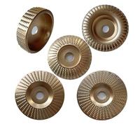 hcaioz 1/3/5 pezzi Foro 16mm 22mm Mola for lucidatura del legno Disco rotante Levigatura Strumento for intaglio abrasivo for smerigliatrice angolare adx.(5pcs Gold,Bore 22mm)