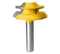 hcaioz 1 pcs 45 gradi blocco mitra router bit lavorazione del legno fresa strumento foratura fresatura for lega di carburo adx.(12.7mm Shank X1-1-2)