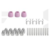 hcaioz 26/60/100PCS SG55 AG60 WSD60 Kit di materiali consumo for taglio al plasma Elettrodi Tazze PUNTE Distanziatore Guida Torcia for wdf.