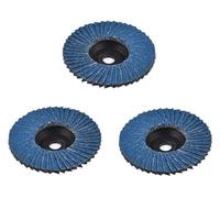 hcaioz 3 pezzi pollici dischi lamellari piatti 75mm mole abrasive taglio legno for smerigliatrice angolare 75mm/3 apertura 10mm 120 granelli di sabbia ydl