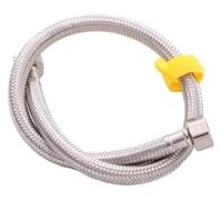 hcaioz Tubo flessibile di ingresso dell'acqua intrecciato in acciaio inossidabile, 10 fili, 18, tubo calda e fredda for scaldabagno wdf.