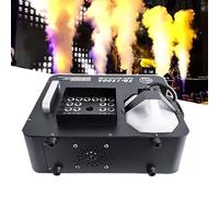 HCAUYNN Macchina del Fumo Verticale per Illuminazione da Palco, Produce 20.000 Cfm di Fumo in Verticale, Macchina del Fumo Dj da 1500W, con 24 Luci LED RGB