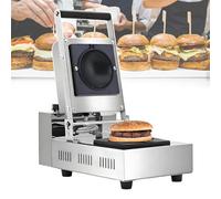 HCAUYNN Macchina per Hamburger UFO in Acciaio Inossidabile - Tostapane Elettrico con Temperatura Regolabile e Timer, Perfetta per Sale da Pranzo, Cucine e Sigillatura di Hamburger