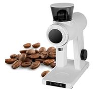 HCAUYNN Macinacaffè Elettrico Professionale A Macine Piatte, 16 Livelli di Macinatura Regolabili, Contenitore da 100 G, per Viaggi, Campeggio, Escursionismo, Ufficio