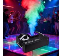 HCAUYNN Set di Luci da Palco per Macchina del Fumo Verticale A LED RGB da 1500 W, 24 Luci A LED con Effetti di Colore, Tempo di Riscaldamento Rapido di 10 Minuti, Una Luce di 40-50 Secondi