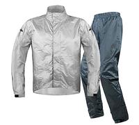 Hcclijo Impermeabile da Moto Set Superiore E Inferiore da Uomo Abbigliamento da Moto Riflettente Impermeabile E Giorni di Pioggia Traspirante E Confortevole 002 Gray Suit 3XL