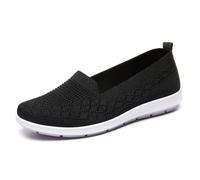 HCDZF Scarpe da Ginnastica Casual da Donna Slip on Scarpe in Rete Traspirante per Camminare in Bicicletta,Nero,35 EU