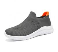 HCDZF Scarpe da Ginnastica Casual da Donna Slip on Scarpe in Rete Traspirante per Camminare in Bicicletta,Grigio,39 EU