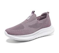 HCDZF Scarpe da Ginnastica Casual da Donna Slip on Scarpe in Rete Traspirante per Camminare in Bicicletta,Viola,40 EU