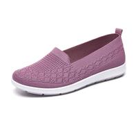HCDZF Scarpe da Ginnastica Casual da Donna Slip on Scarpe in Rete Traspirante per Camminare in Bicicletta,Viola,38 EU