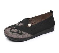 HCDZF Scarpe da Ginnastica Casual da Donna Slip on Scarpe in Rete Traspirante per Camminare in Bicicletta,Nero,36 EU