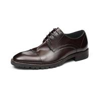 HCDZF Scarpe Derby da Uomo in Pelle, Scarpe Eleganti Casual